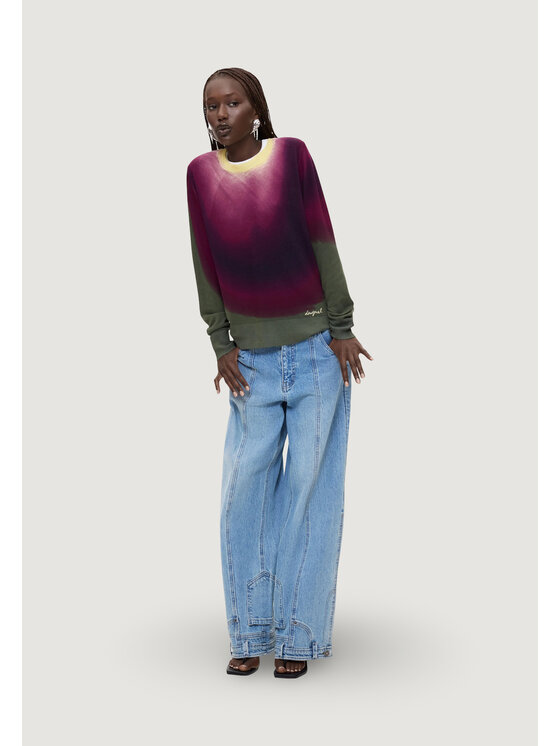 Desigual Desigual Sweter JERS_VEGET Czerwony Casual Fit