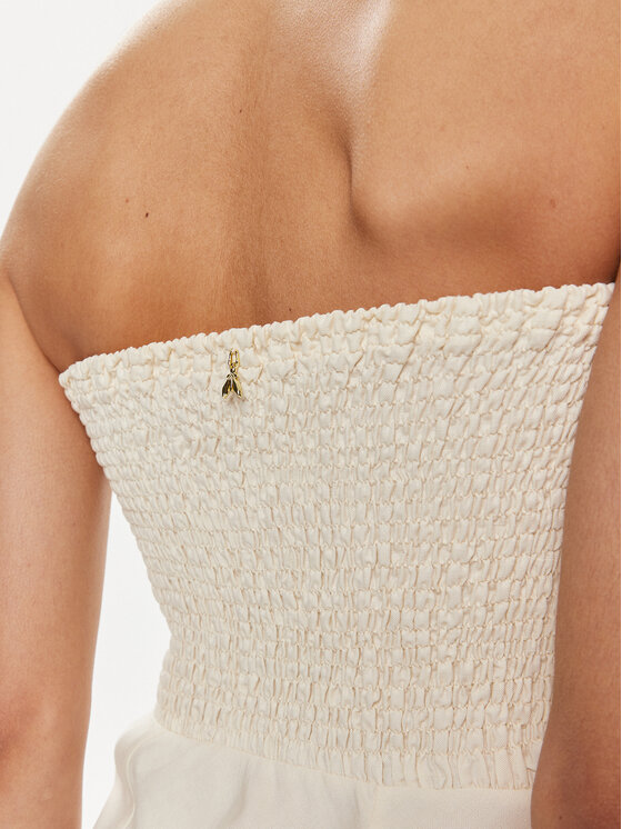 Patrizia Pepe Patrizia Pepe Φόρεμα καλοκαιρινό 2A2779/A052-W362 Εκρού Regular Fit