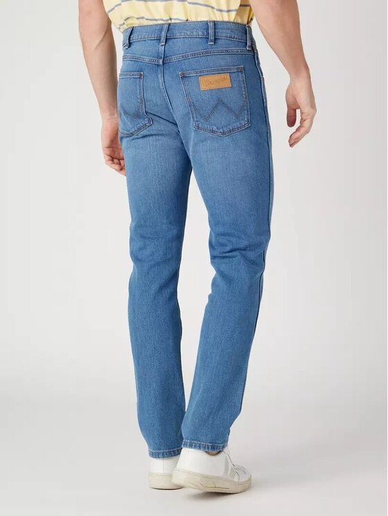 Wrangler Wrangler Jeansy LARSTON Niebieski Slim Fit