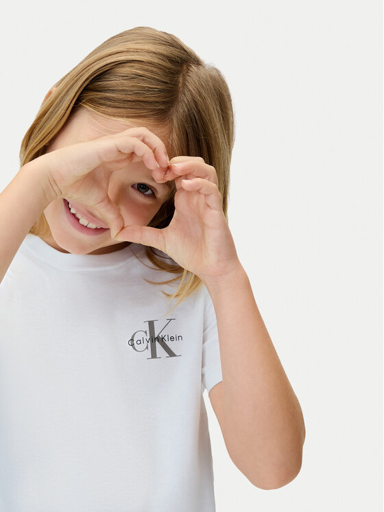 Calvin Klein Jeans Calvin Klein Jeans T-shirt Chest Monologo IU0IU00719 Bijela Regular Fit