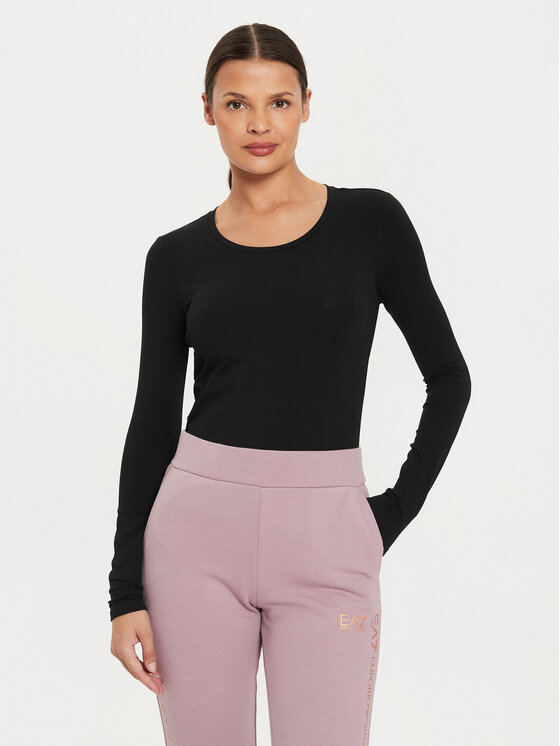 EA7 Emporio Armani EA7 Emporio Armani Halenka 6DTT06 TJQCZ 0210 Černá Slim Fit