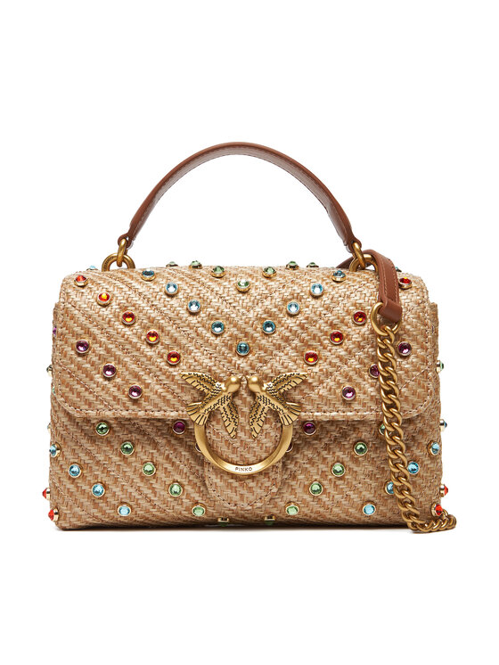 Geantă PINKO Love Lady Puff Mini Cl PE 25 PLTT 100044 A2CG Bej
