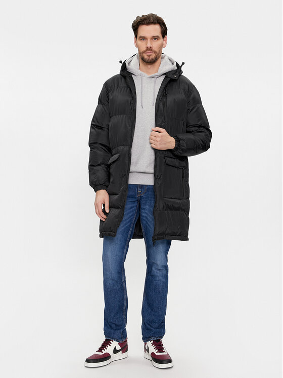 Brave Soul Brave Soul Зимно яке MJK-EARL Черен Regular Fit
