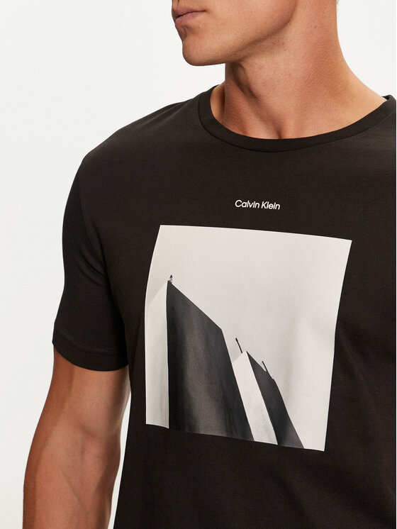 Calvin Klein Calvin Klein T-Shirt City Photo K10K113597 Schwarz Regular Fit