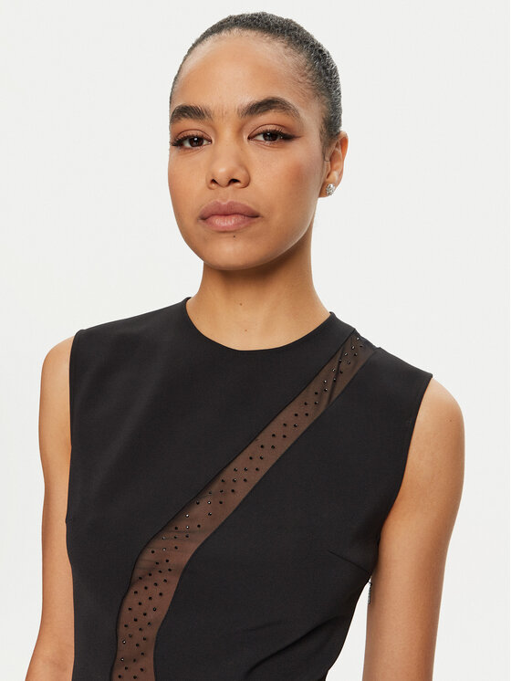 PINKO PINKO Večerní šaty Capezzana 102844 A1JR Černá Regular Fit