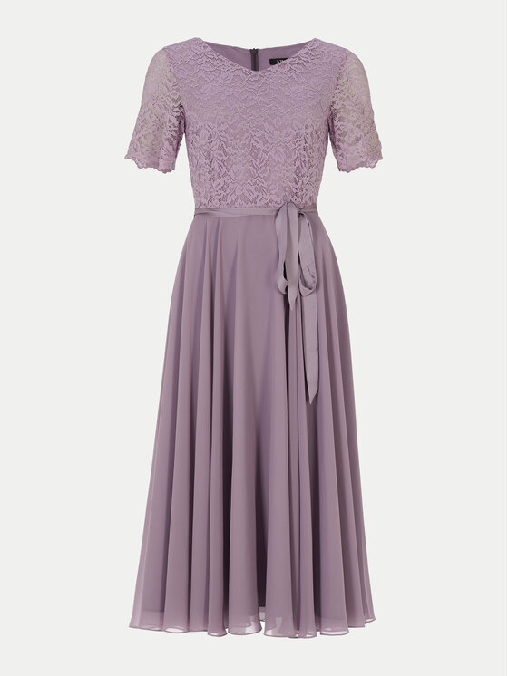 Swing Swing Sukienka koktajlowa 5AH16300 Fioletowy Regular Fit