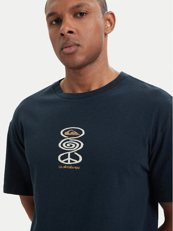 Quiksilver Quiksilver T-Shirt Harmony Spiral EQYZT08304 Granatowy Regular Fit