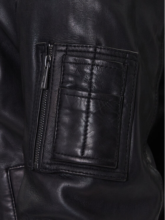 Milestone Milestone Lederjacke Tom 531041 21070 Schwarz Regular Fit