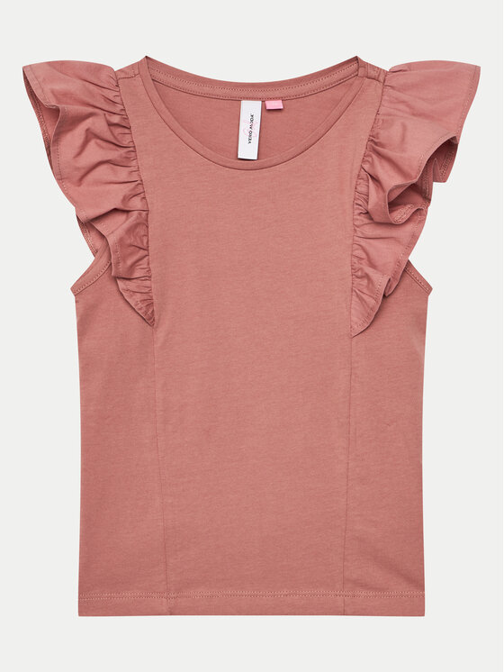 Vero Moda Girl Vero Moda Girl Μπλουζάκι 10291056 Ροζ Regular Fit