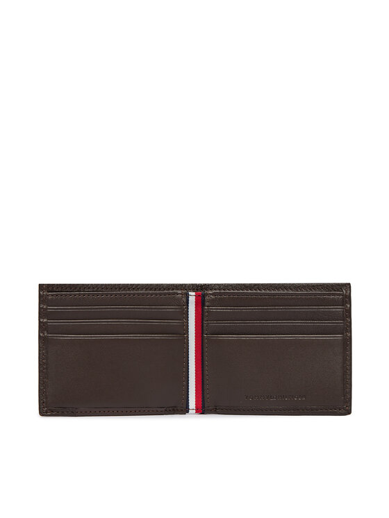 Tommy Hilfiger Tommy Hilfiger Πορτοφόλι Th Corp Mini Cc AM0AM14788 Σκούρο καφέ