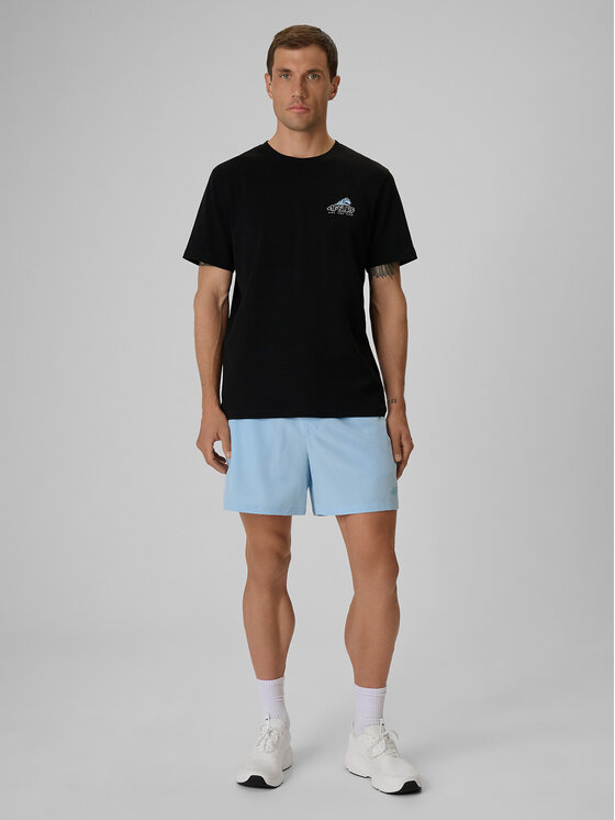4F 4F T-Shirt CATCH THE WAVE Czarny Regular Fit