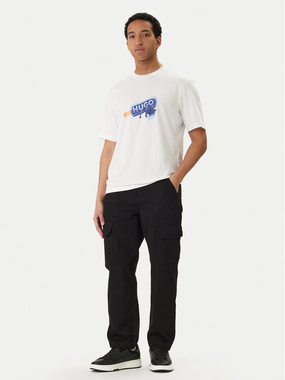 HUGO HUGO Póló 50560049 Fehér Regular Fit