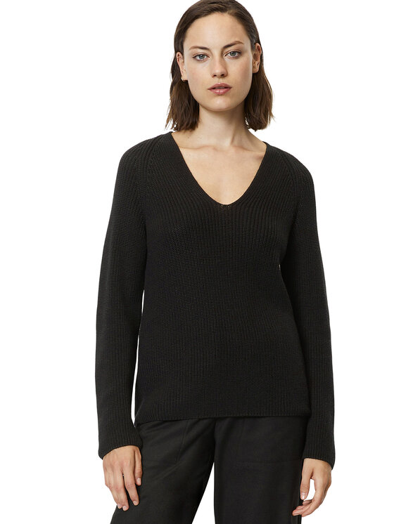 Marc O'Polo Marc O'Polo Πουλόβερ 308 6059 60097 Μαύρο Regular Fit