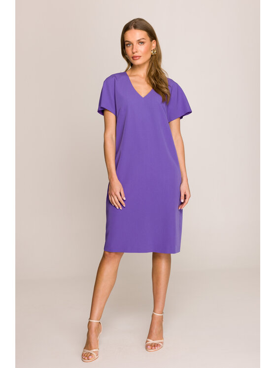 Stylove Stylove Sukienka letnia S392 Fioletowy Premium Fit