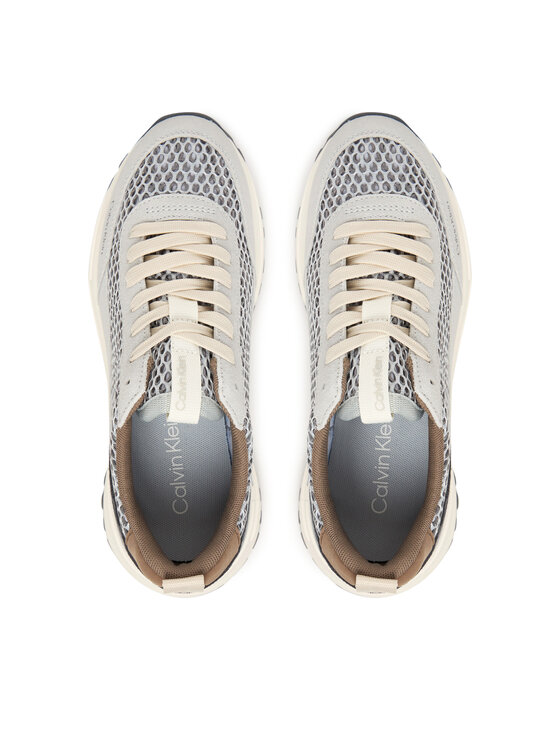 Calvin Klein Calvin Klein Sneakersy Hike Runner Lace Up Techmix YW0YW02030 Béžová