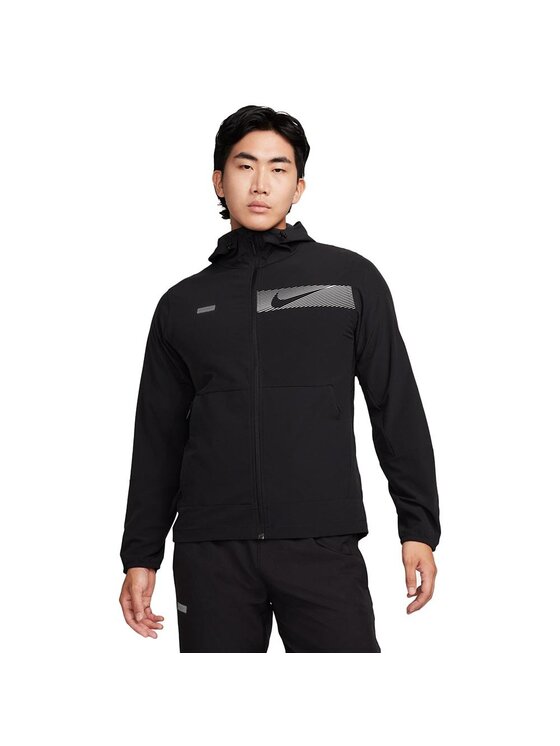 Nike Nike Kurtka do biegania Nike Unlimited Czarny Regular Fit