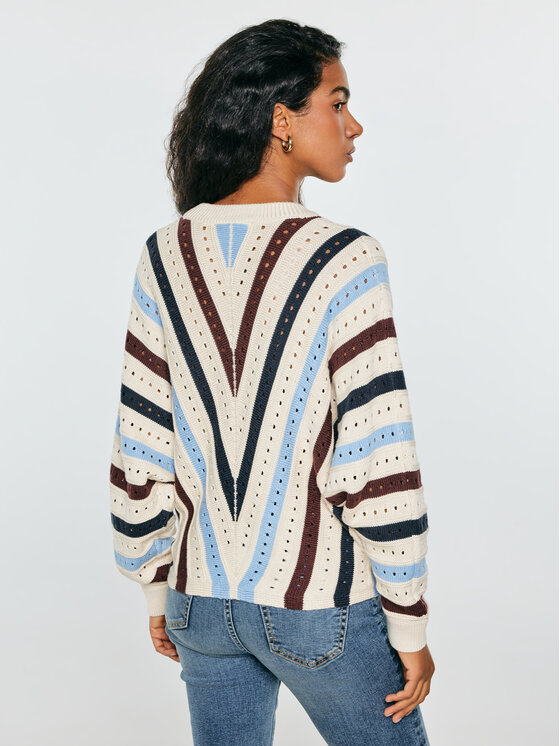 BIG STAR BIG STAR Sweter VIKALIA Kolorowy Comfort Fit
