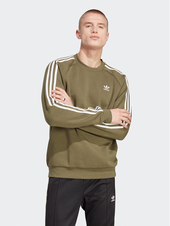 adidas Sweatshirt Adicolor Classics 3 Stripes Crew Sweatshirt IA4864 Grun Regular Fit Modivo