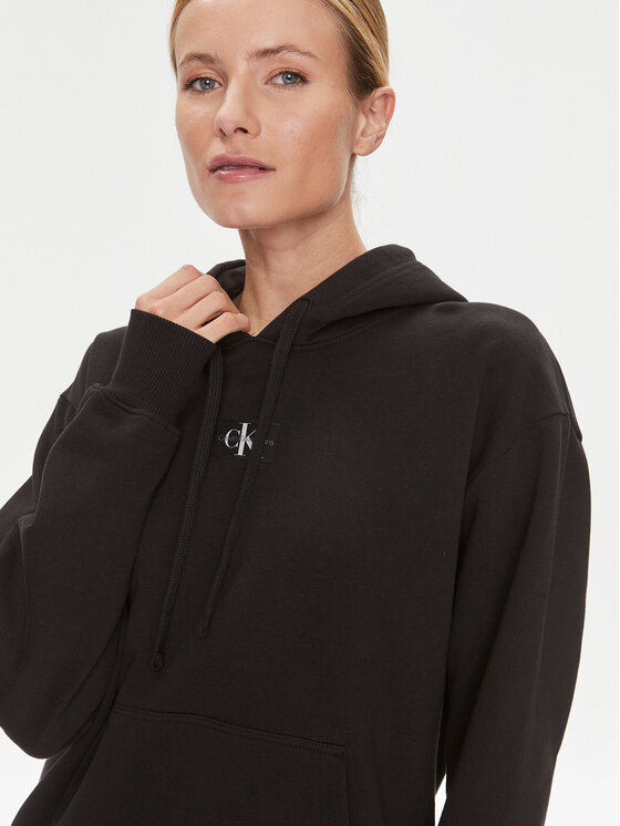 Calvin Klein Jeans Calvin Klein Jeans Majica dugih rukava J20J222539 Crna Oversize