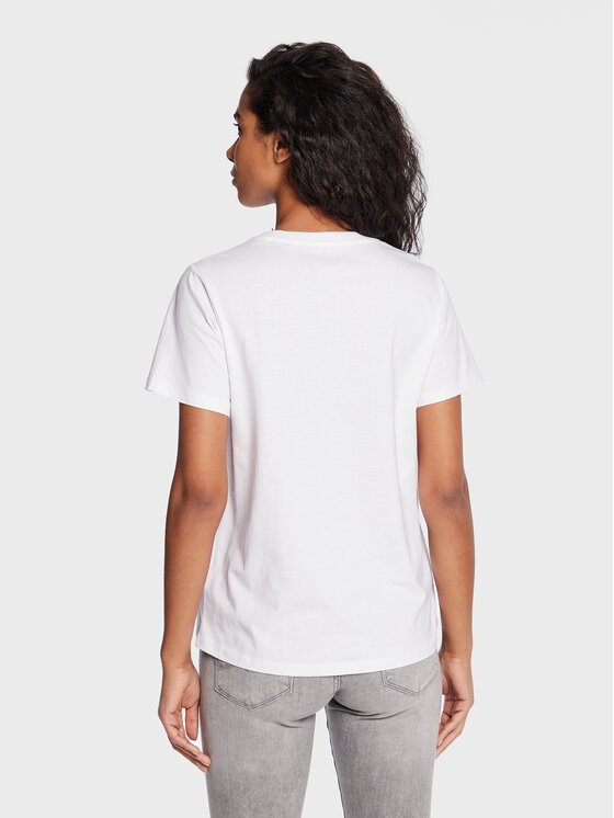 Pepe Jeans Pepe Jeans T-Shirt Wendy Chest PL505481 Biały Regular Fit