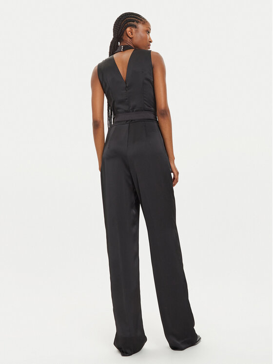 HUGO Hugo Jumpsuit Kisuse 50526176 Schwarz Regular Fit