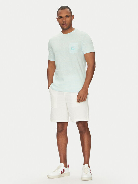 Blend Blend T-Shirt 20718299 Zielony Regular Fit
