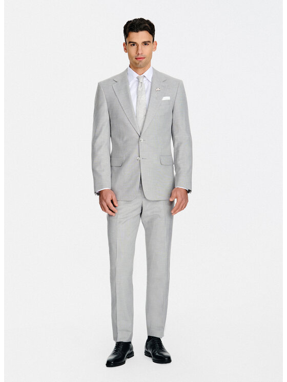 Pako Lorente Pako Lorente Spodnie garniturowe P26SF-6G-008 Szary Slim Fit