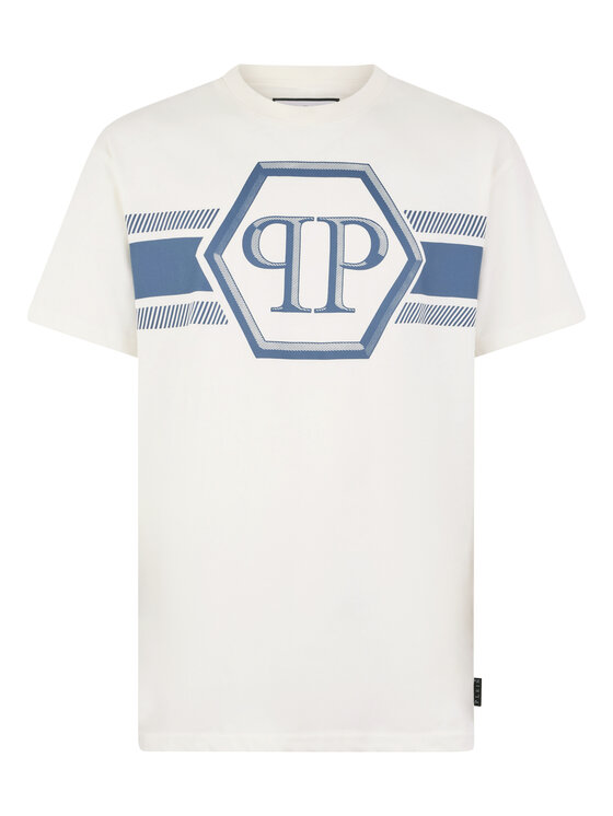 PHILIPP PLEIN PHILIPP PLEIN T-Shirt 29877 Biały Regular Fit
