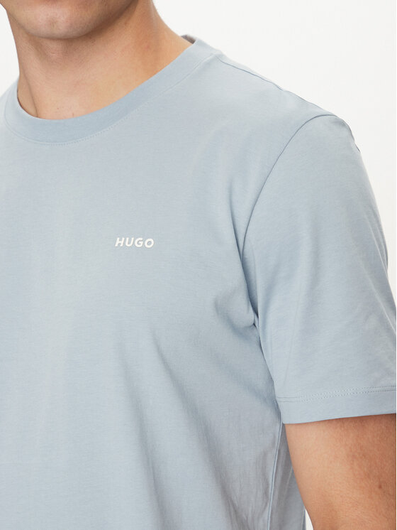 HUGO HUGO T-Shirt Dero222 50466158 Niebieski Regular Fit