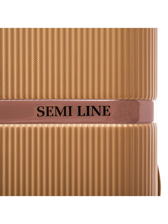 Semi Line Semi Line Μεσαία Βαλίτσα T5667-3 Χρυσό