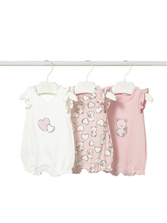Mayoral Set de salopete scurte 1731 Roz Regular Fit