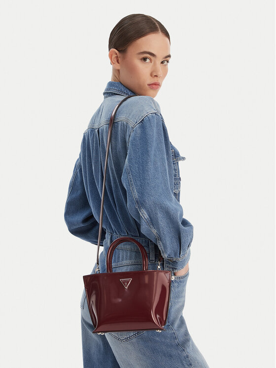 Guess Geantă Arnela Mini HWNY94 96750 Vișiniu