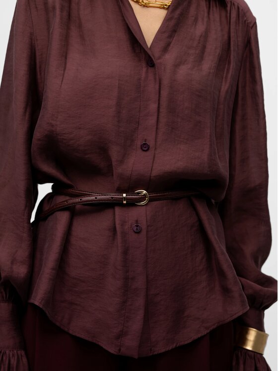 MANDRAGORA MANDRAGORA Camicia Carmen Bordeaux Standard Fit