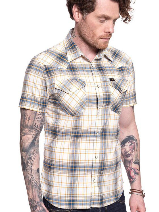 Lee Lee Camicia SS WESTERN Nero Regular Fit