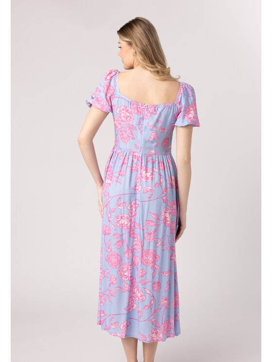 LAURELLA LAURELLA Letné šaty Laurella 4UL093811 Modrá Regular Fit