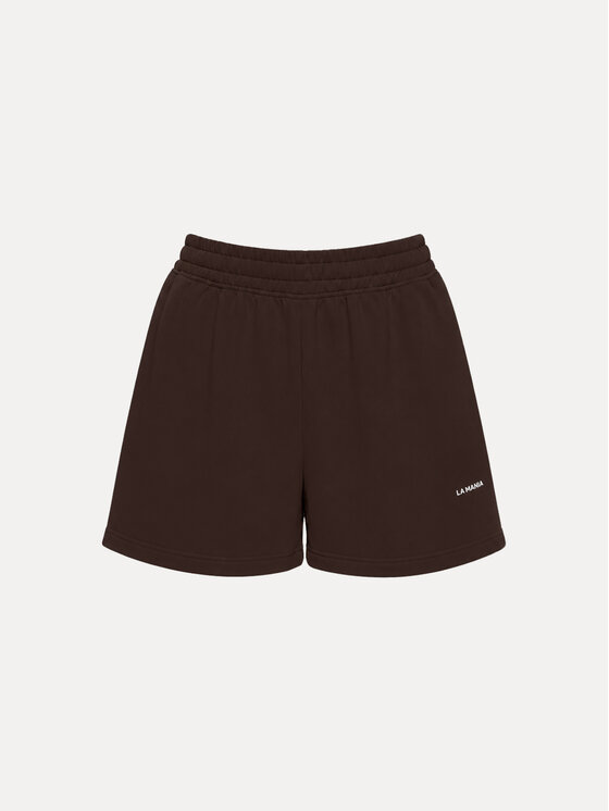 La Mania La Mania Szorty sportowe BOBBI Brązowy ciemny Basic Fit