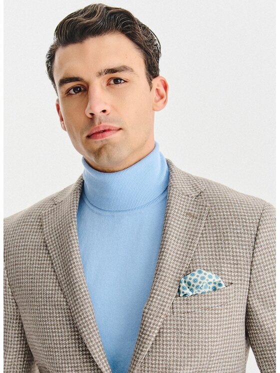 Pako Lorente Pako Lorente Marynarka P25WP-3X-012 Beżowy Classic Fit