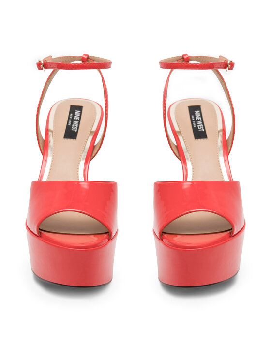 nine west red sandals