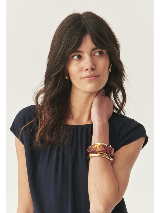 TATUUM Tatuum Bluzka AURELIA Granatowy Loose Fit