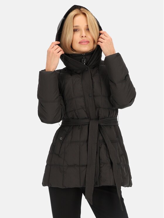 Perso Perso Kurtka damska BLH241004FX Czarny Regular Fit