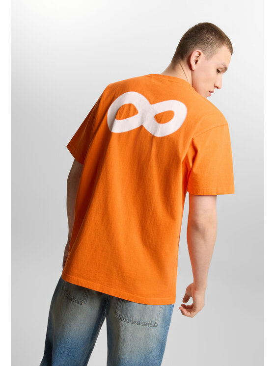 PROSTO. PROSTO. T-Shirt Infinity D Pomarańczowy Oversize