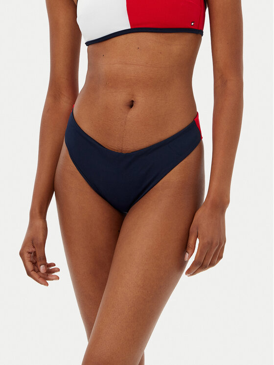 Tommy Hilfiger Tommy Hilfiger Bikini partea de jos UW0UW05838 Albastru