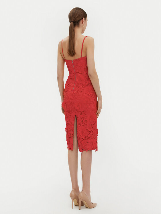 BARDOT BARDOT Abito da cocktail 59747DB Rosso Regular Fit