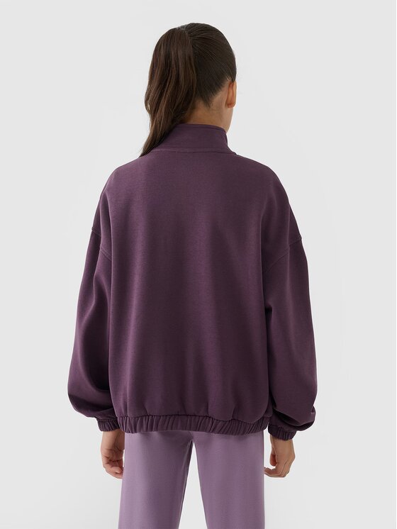 4F 4F Bluza 4FJRSS25TSWSF2058-50S Fioletowy Oversize