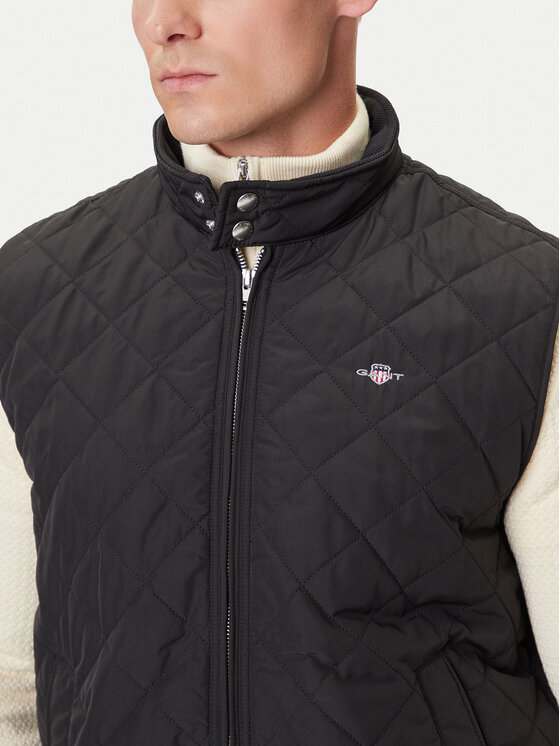 Gant Gant Γιλέκο 7006341 Μαύρο Regular Fit