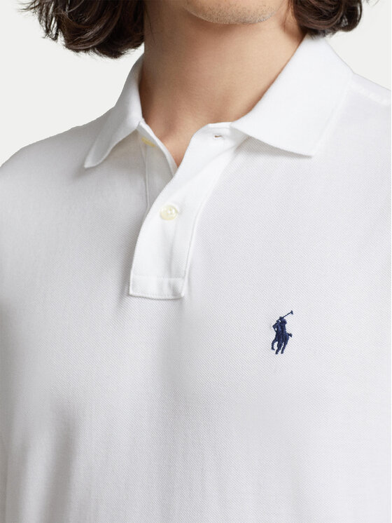 Polo Ralph Lauren Polo Ralph Lauren Polo marškinėliai 710681126001 Balta Slim Fit