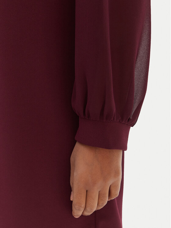 Rinascimento Rinascimento Kokteiļkleita CFC0126757003 Bordo Regular Fit