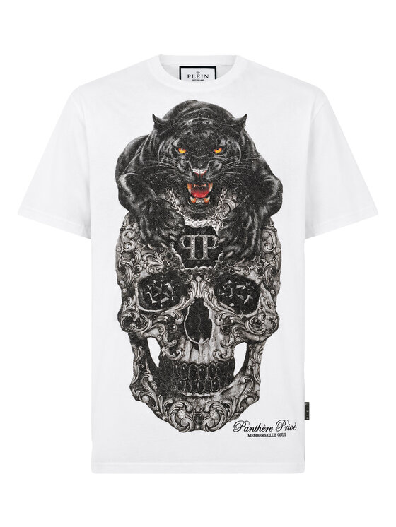 PHILIPP PLEIN PHILIPP PLEIN T-Shirt 32084 Biały Regular Fit