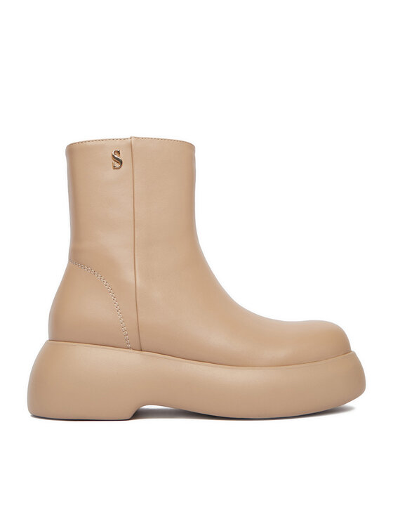 Simple Simple Īsie zābaki SL-26-02-000039 Bēšs