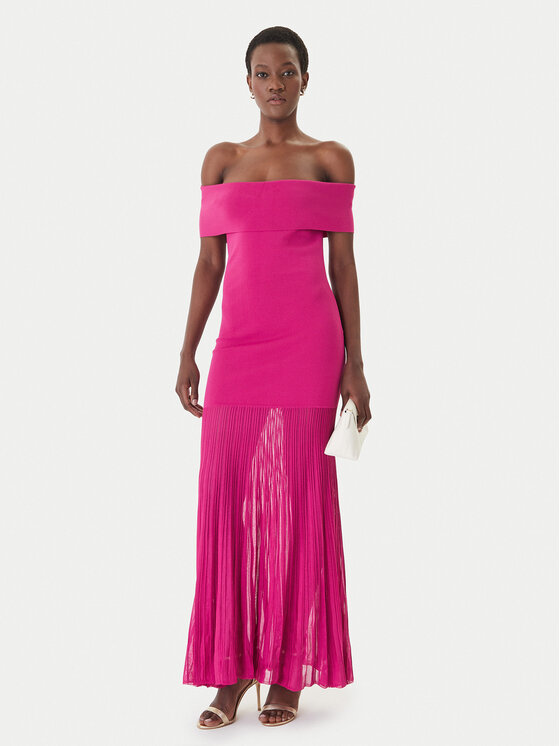 MICHAEL Michael Kors MICHAEL Michael Kors Pletena obleka MS683HGBFD Roza Slim Fit